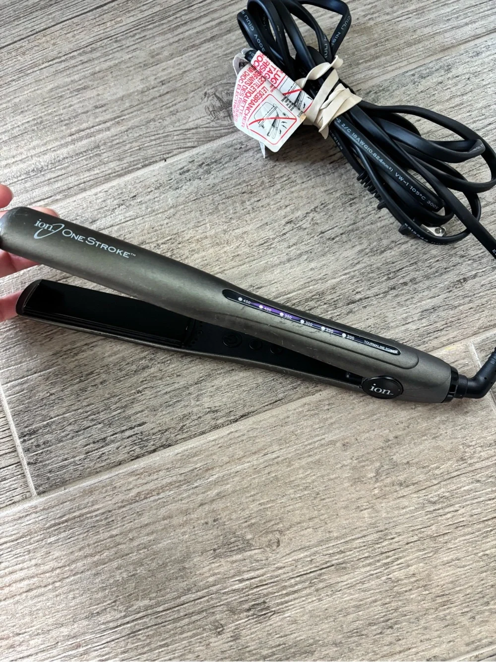 ION One Stroke Volumizing Iron 1 Inch Hair Straightener